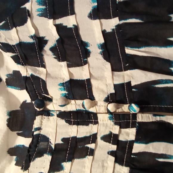 LOFT silk/cotton patterned top - Picture 3 of 4